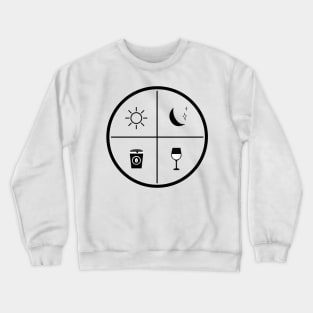 AM COFFEE - PM WINE Crewneck Sweatshirt